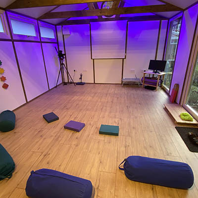 Yoga studio inside